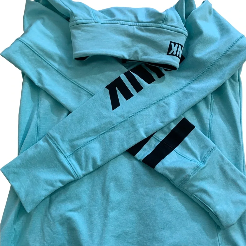 VS Pink 1/4 zip pullover. Size M. Fleece inside. NWT - Picture 3 of 5